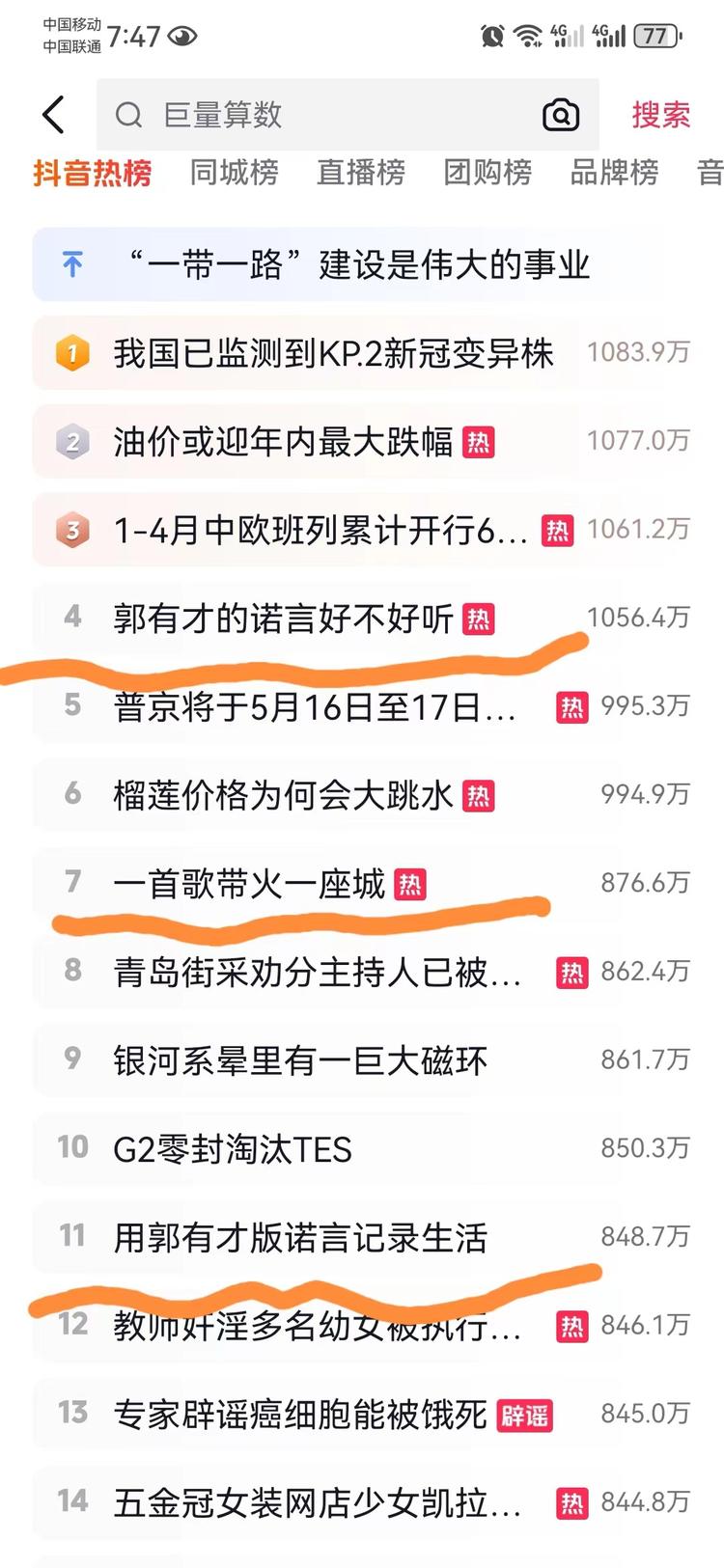 郭有才最近很火啊，抖音一榜三条热搜，….-网创风向标论坛-网络创业-网创圈