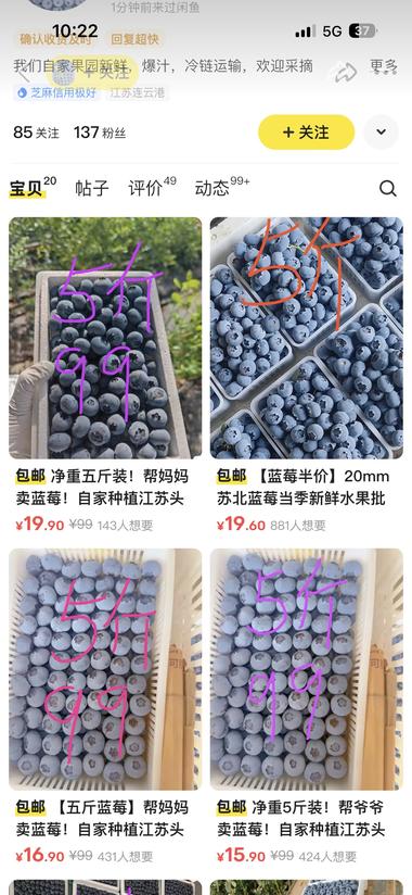 有新鲜水果资源的在闲鱼上也好卖，这两….-网创风向标论坛-网络创业-网创圈