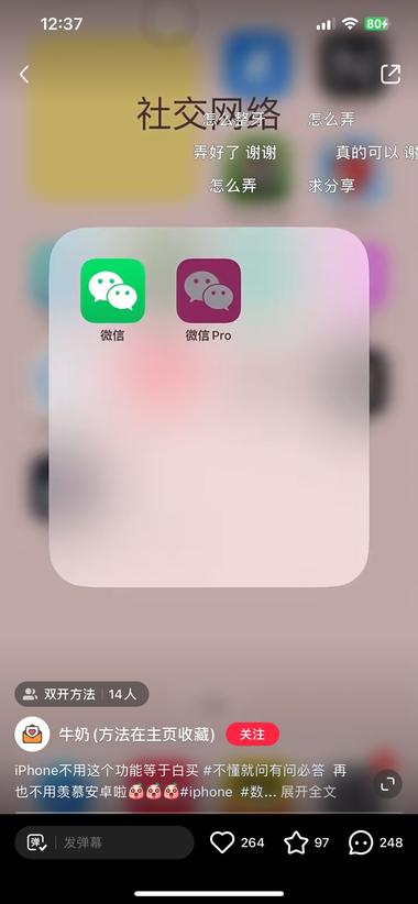 iPhone微信双开
评论区全在问….-网创风向标论坛-网络创业-网创圈