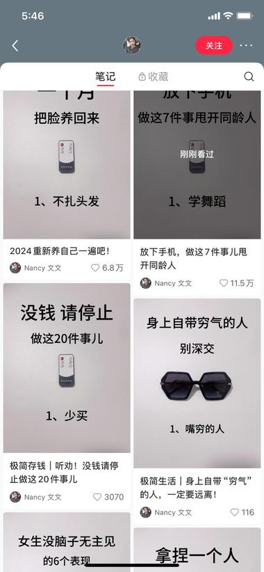 小红书极简生活，封面都一致风格，10….-网创风向标论坛-网络创业-网创圈