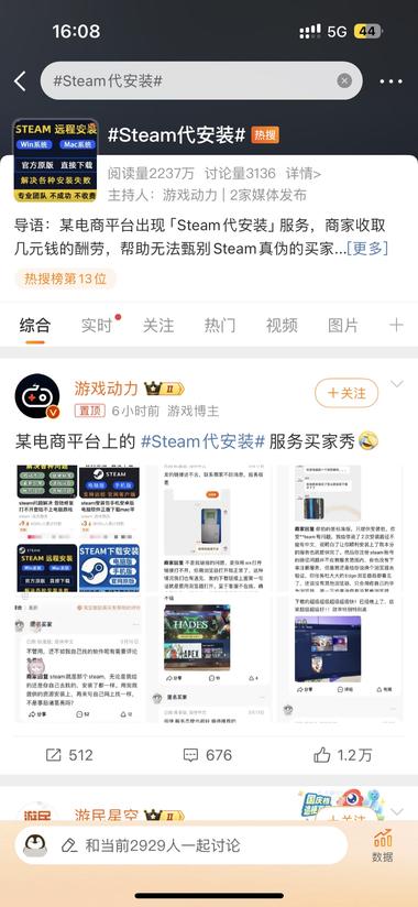 微博看到steam代安装 然后我去淘宝搜….-网创风向标论坛-网络创业-网创圈
