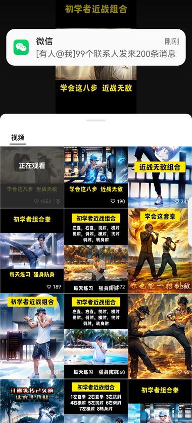 刷到了一个动漫的拳击短视频，去搜了搜….-网创风向标论坛-网络创业-网创圈