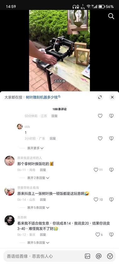 树叶雕刻，夜市摆个小摊，成本不高，雕….-网创风向标论坛-网络创业-网创圈