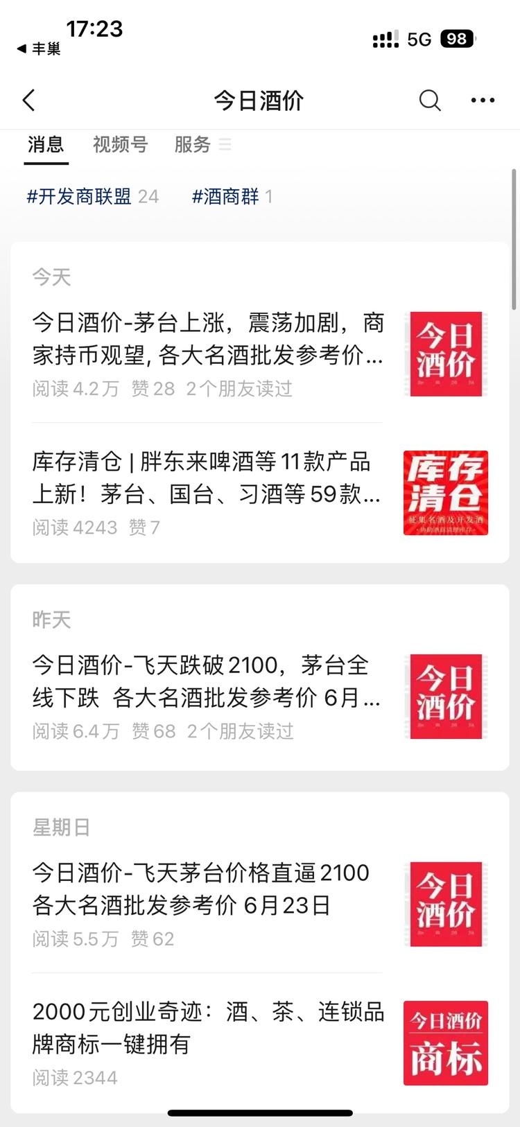 近期酒价跌宕起伏，话题也都层叠不穷，….-网创风向标论坛-网络创业-网创圈