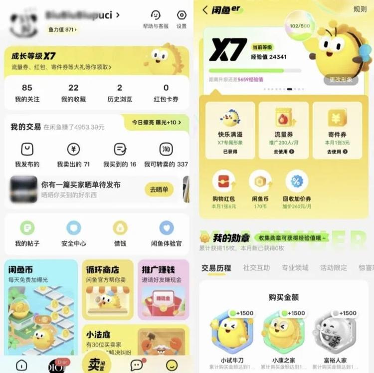 闲鱼灰度测试“会员体系”新功能

6….-网创风向标论坛-网络创业-网创圈