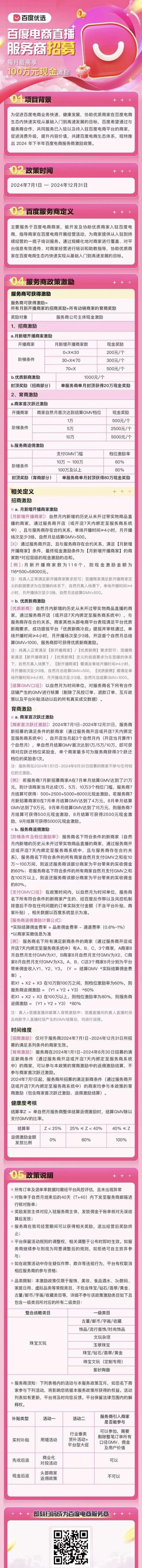 百度直播电商2024下半年服务商政策….-网创风向标论坛-网络创业-网创圈