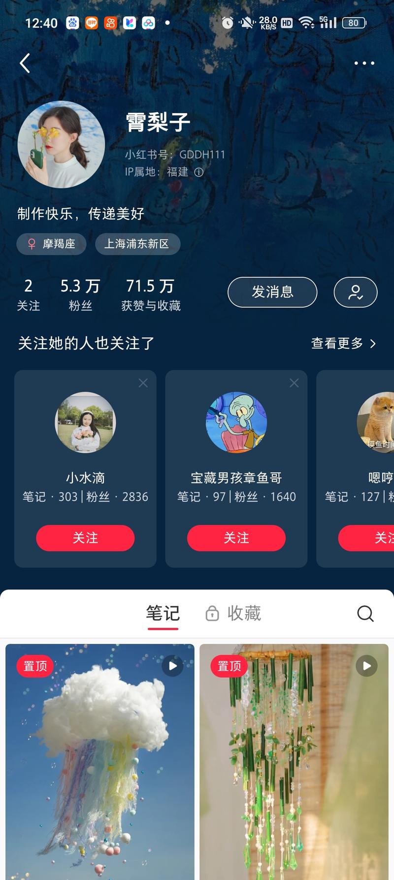 小红书:艺术类-手工风铃，扭扭花，产品现在主推过年的品看了下这个账号去年7月份建的号，但是这个博主没看到怎么变现的。几乎从第一篇一直爆笔记到现在。会手工的审美在线的可以参考变现方式:1材料包售卖 2制作课程 3卖成品 或许还可以根据主题定制创意设计-网创风向标论坛-网络创业-网创圈