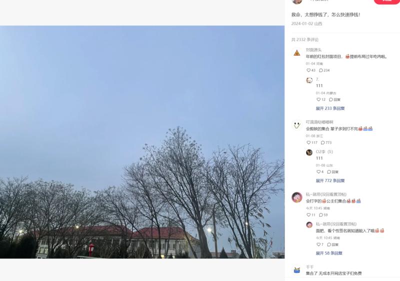 在小红书上问怎么赚钱，底下回复全是怎么各种可以带人赚钱的钩子回复，引流的利器-网创风向标论坛-网络创业-网创圈